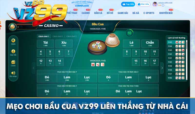 Bầu Cua VZ99 – Trải Nghiệm Tựa Game Hấp Dẫn Dễ Chơi Dễ Trúng 10 Mẹo chơi bầu cua vz99 liên thắng từ nhà cái